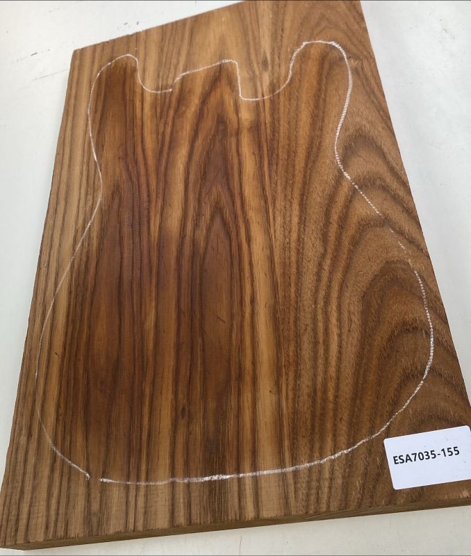 Body Swamp Ash, 3-pcs., Choco thermo-treated, Unique Piece #156